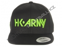 Бейсболка HK Army - Typeface Snapback Black/Neon